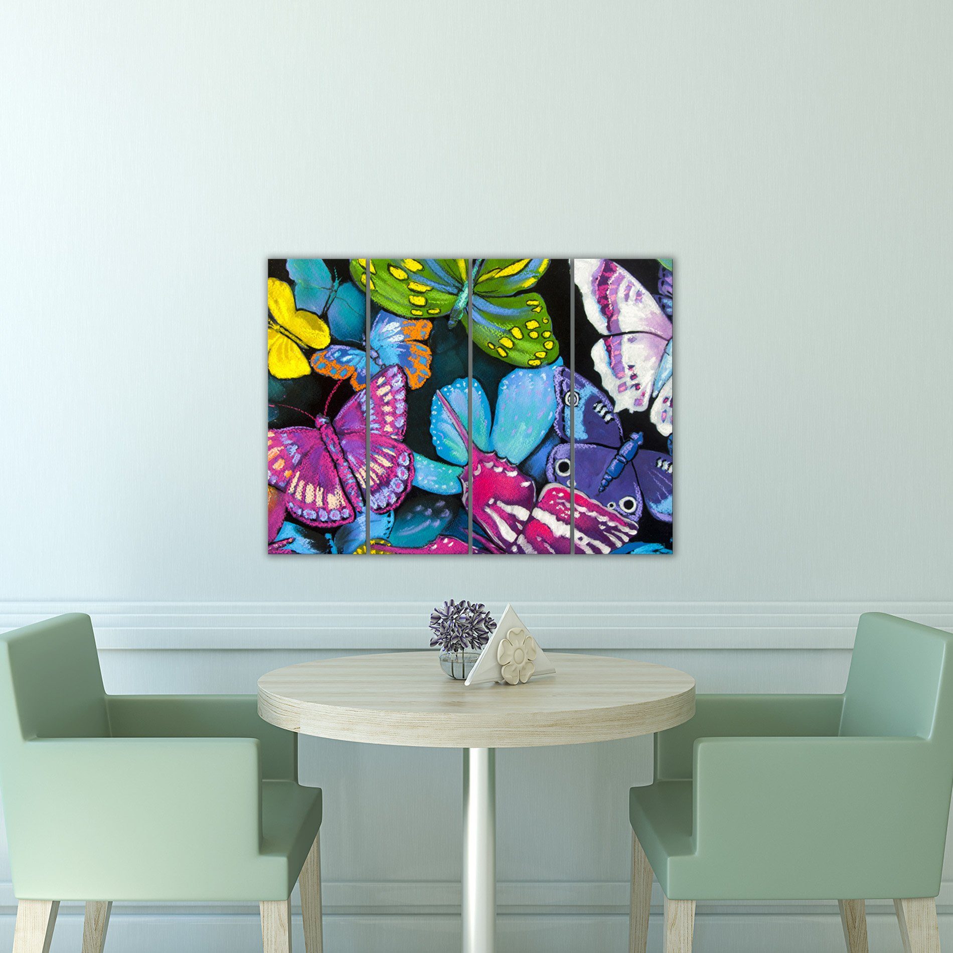 Placa Painel Decorativa em MDF Foto Borboletas
