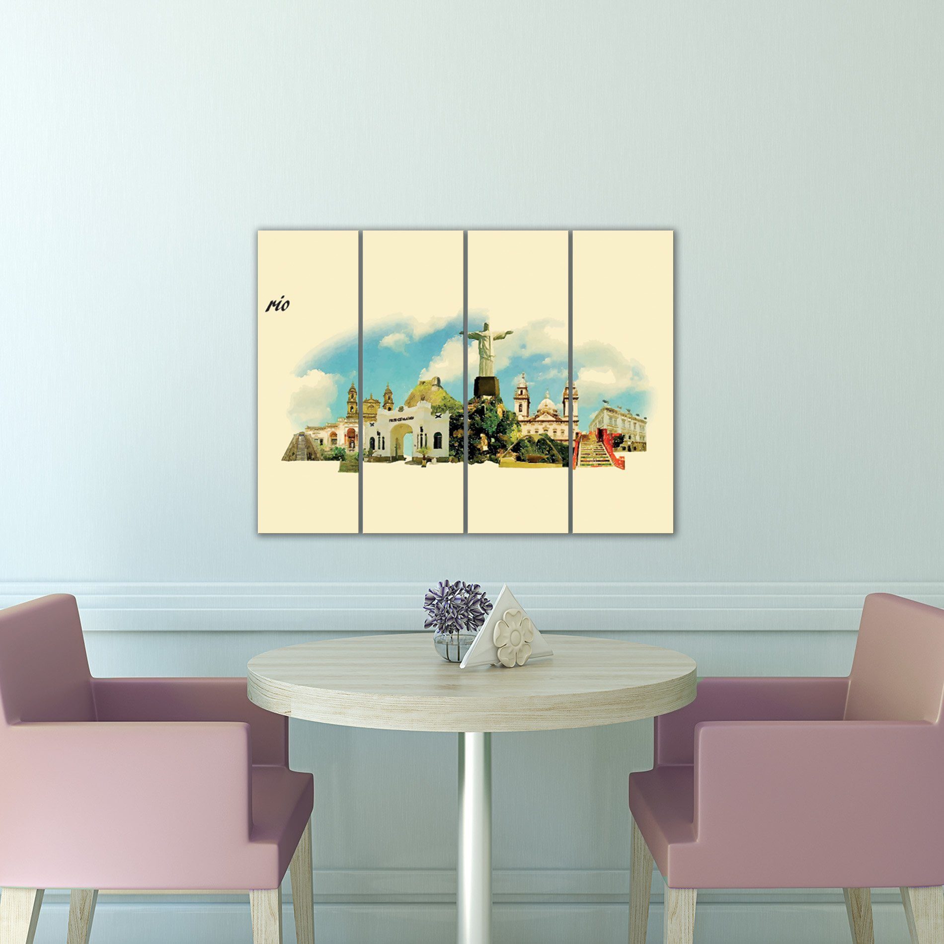 Placa Painel Decorativa em MDF Foto Rio de Janeiro