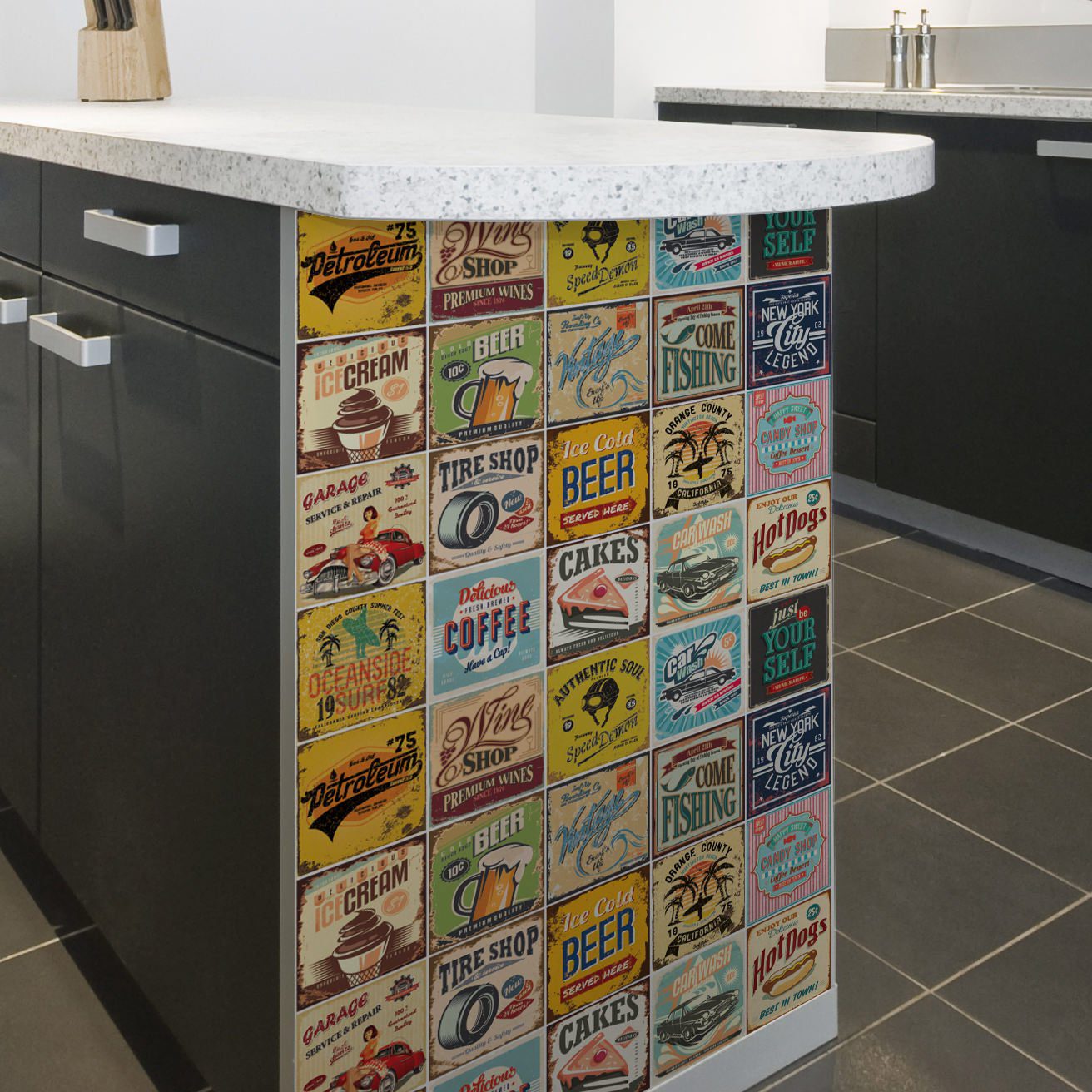 Adesivo de Azulejo Vintage Collection 