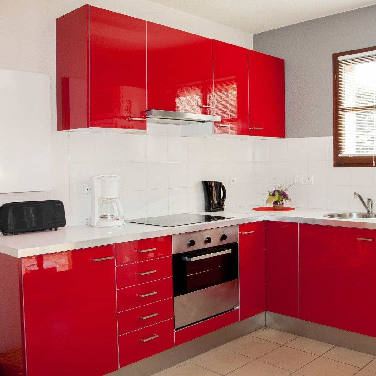 Papel de Parede Vermelho Adesivo Envelopamento 100x60cm