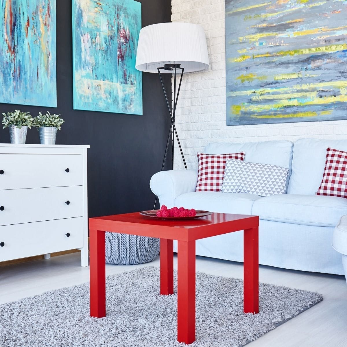 Papel de Parede Vermelho Adesivo Envelopamento 100x60cm