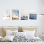 Placas Decorativas Abstratas MDF 20x30cm Kit 4un