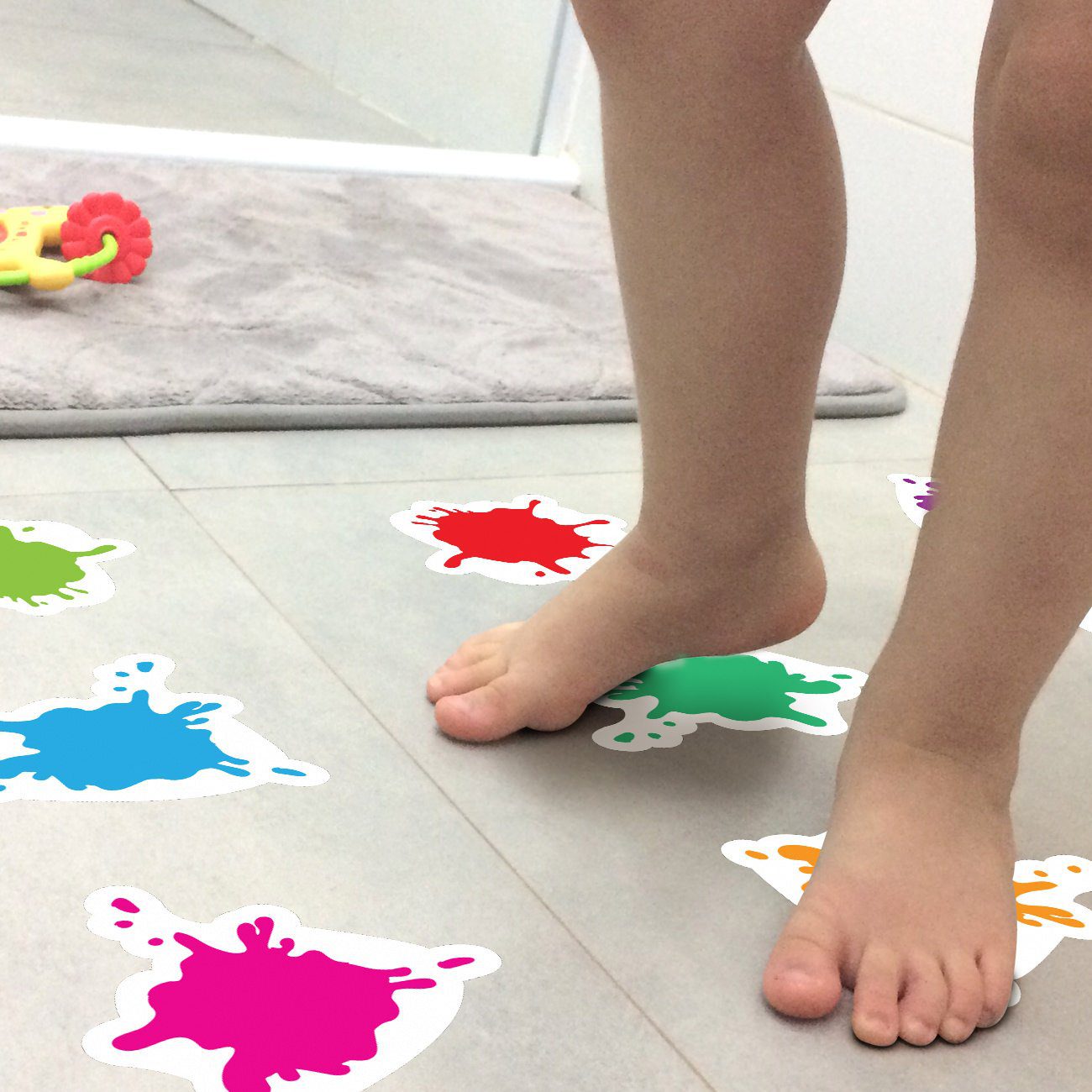 Adesivo Piso Banheiro Antiderrapante Infantil Splash