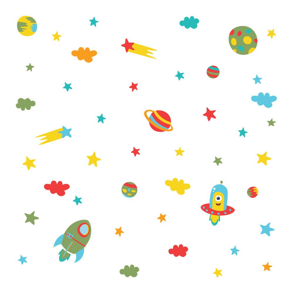 Adesivo de Parede Infantil Espaço Baby