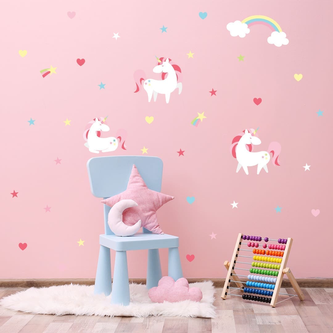 Adesivo de Parede Unicornio Magico