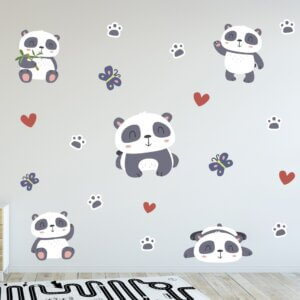 Adesivo de Parede Pandas Infantil