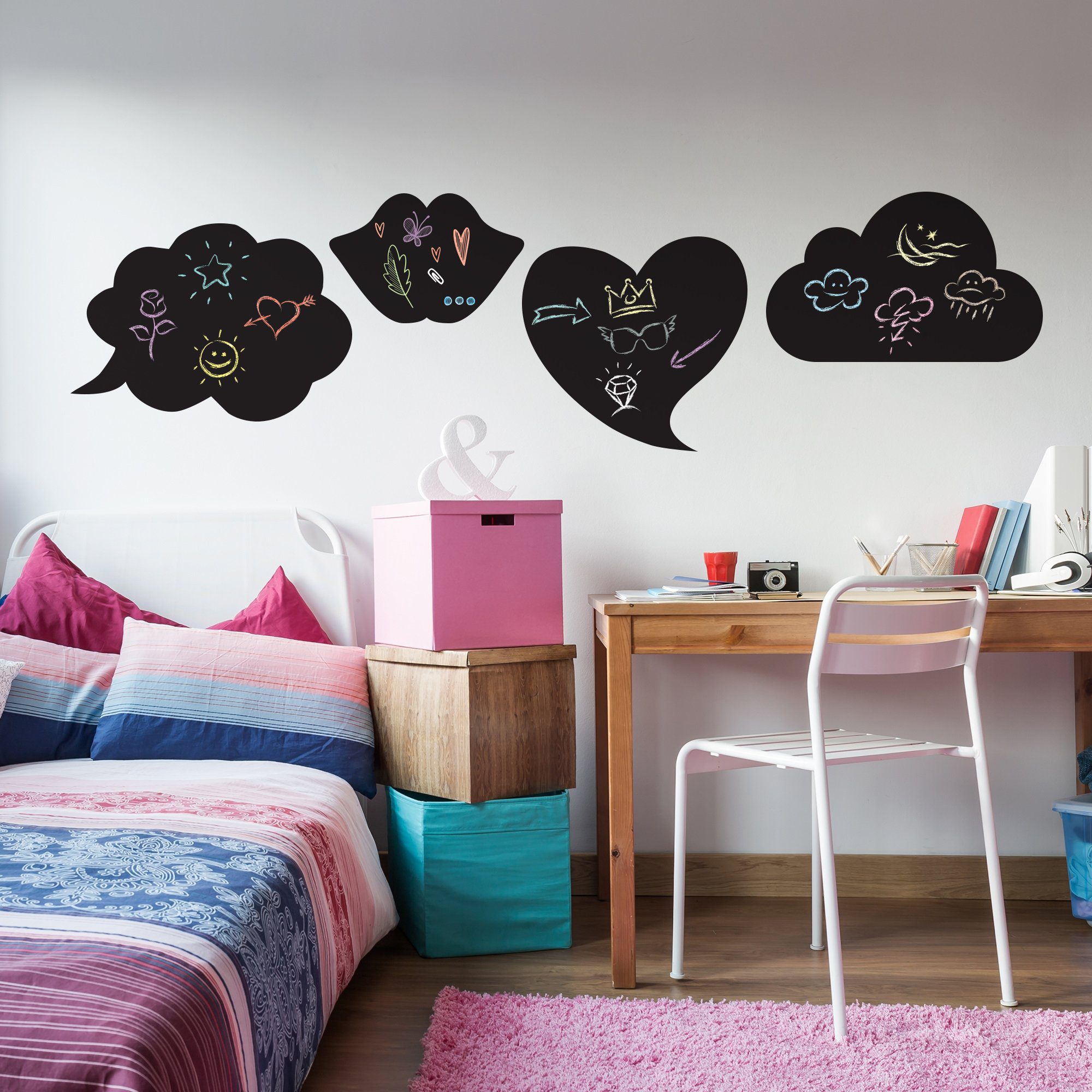 Adesivo de Parede Lousa Love Think