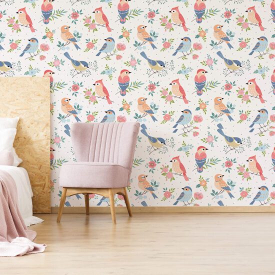 Papel Floral para Parede Papel Floral para Parede