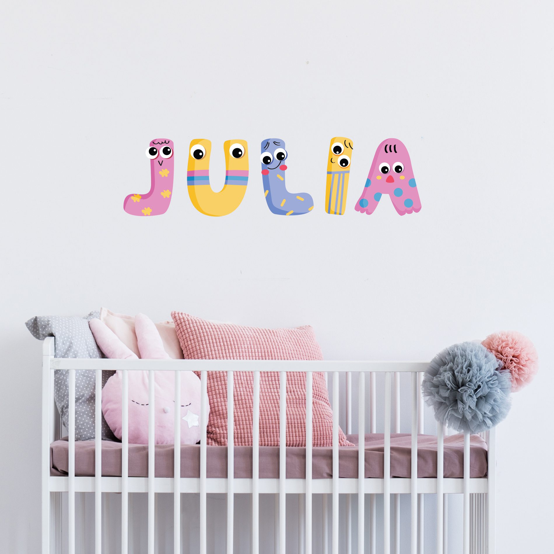 Adesivo Nome Personalizado Letrinhas Kids