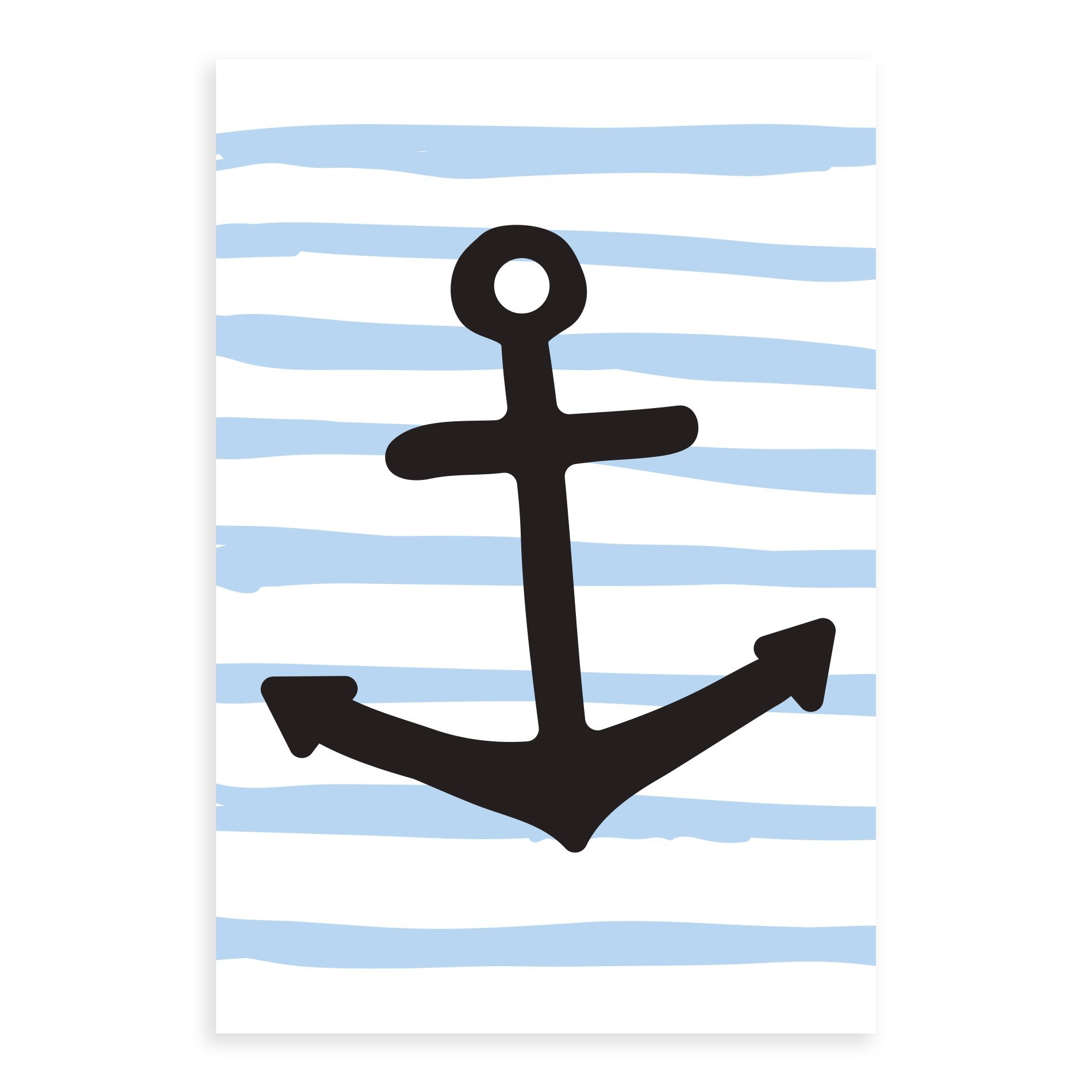 Placa Decorativa Ancora Oceano 20x30cm,Placa Decorativa Ancora Oceano 20x30cm