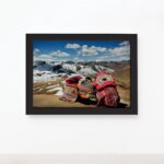 Quadro Paisagem Andes Peru Moldura Preta 22x32cm