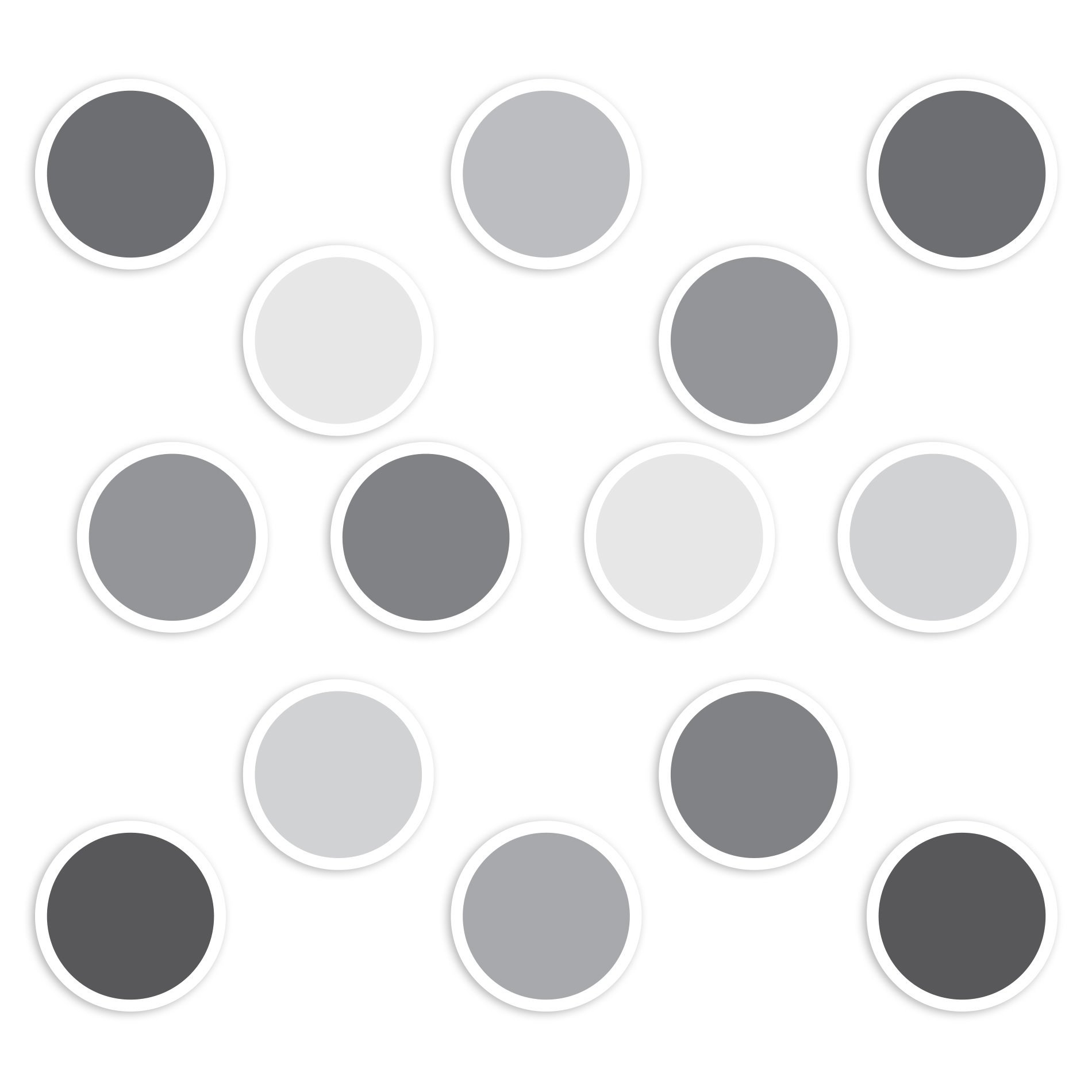 Adesivo Piso Banheiro Antiderrapante Bolinhas em Cinza