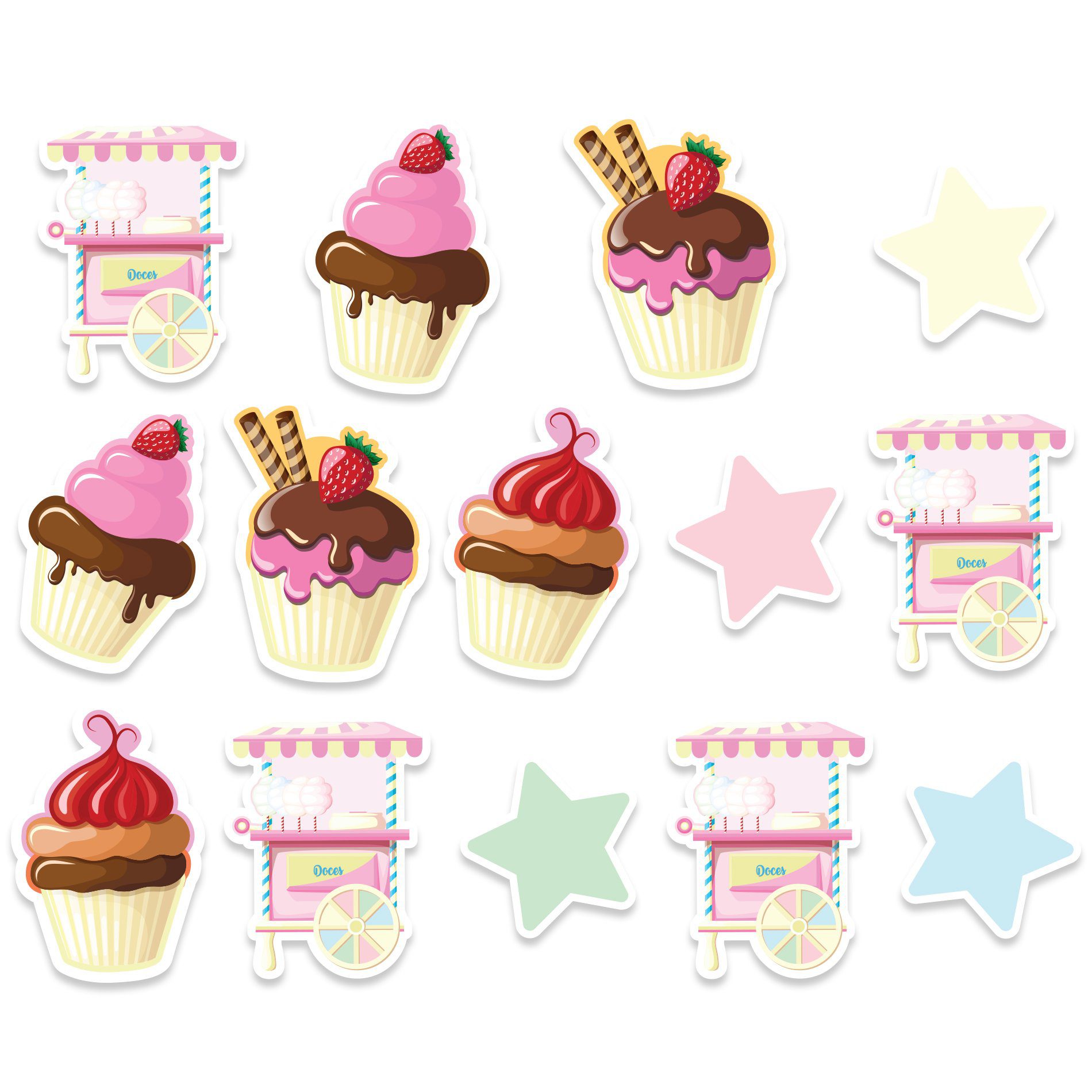 Adesivo para Piso Doces Candy Colors Antiderrapante