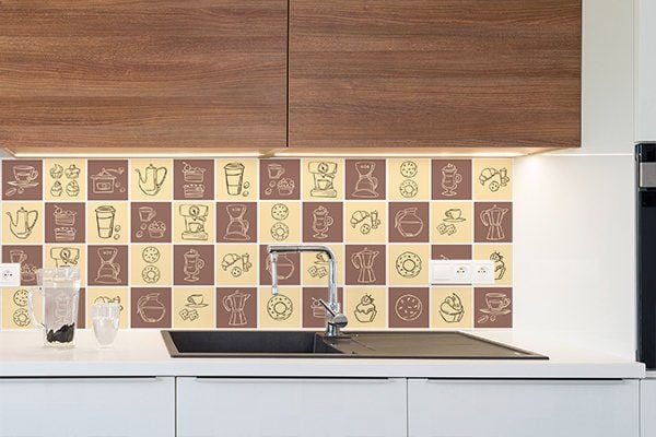 Adesivo de Azulejo Cozinha Hora do Café