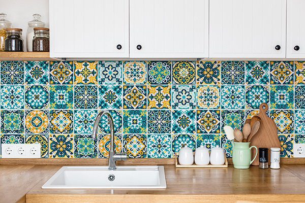Adesivo de Azulejo Hidráulico Rococó