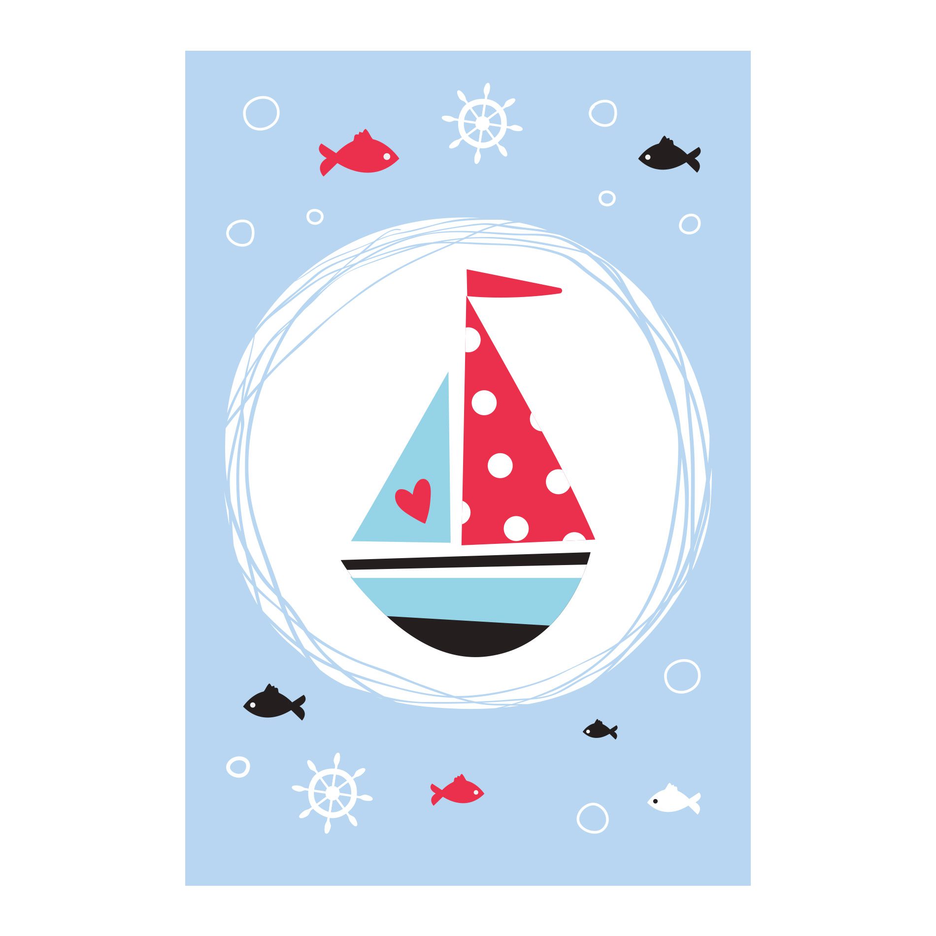 Placa Decorativa Barco Oceano20x30cm,Placa Decorativa Barco Oceano20x30cm