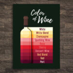 Placa Decorativa MDF Frase Vinho Cor