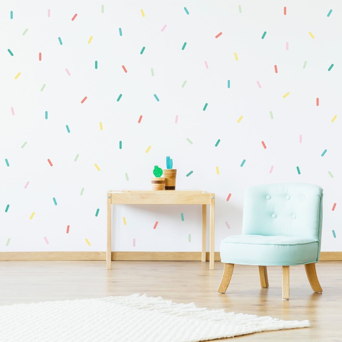 Adesivo de Parede Confete tons Pastéis