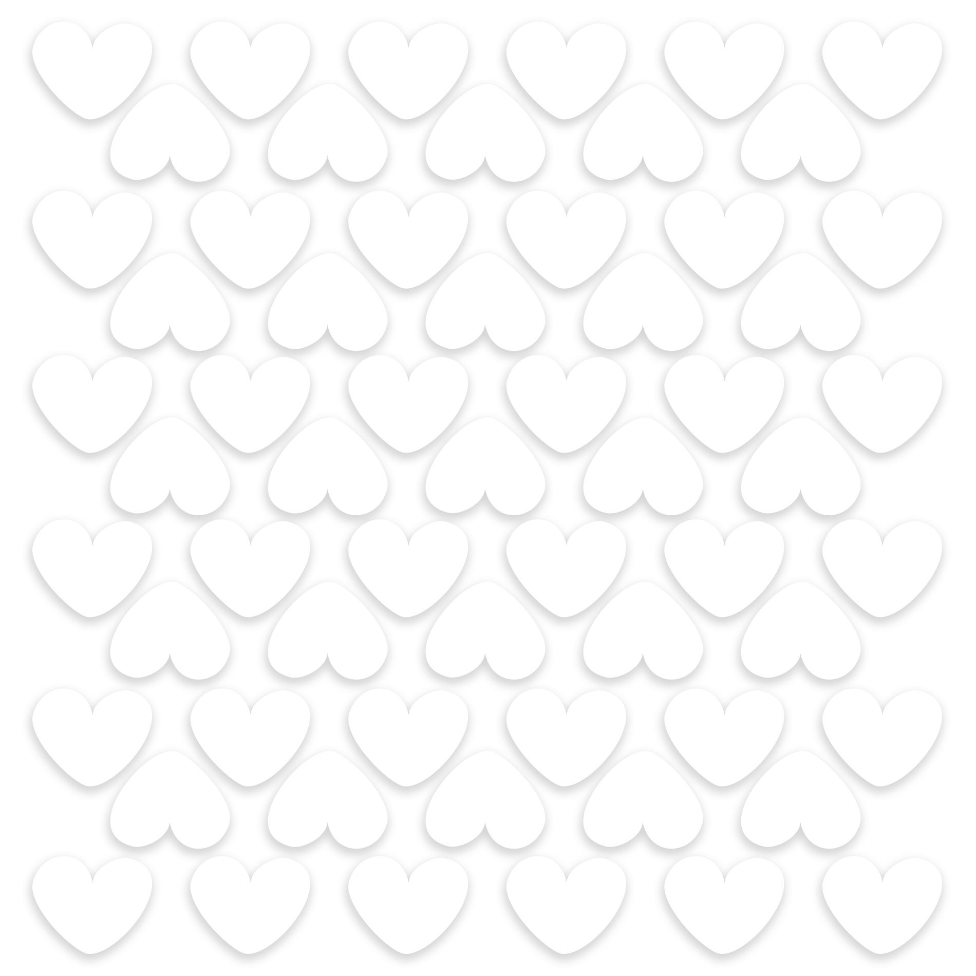 Adesivo de Corações Brancos para Quarto 55un Cobre 5m²,Adesivo de Corações Brancos para Quarto 55un Cobre 5m²,Adesivo de Corações Brancos para Quarto 55un Cobre 5m²