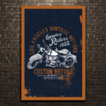Placa Decorativa MDF Frase Custom Motors