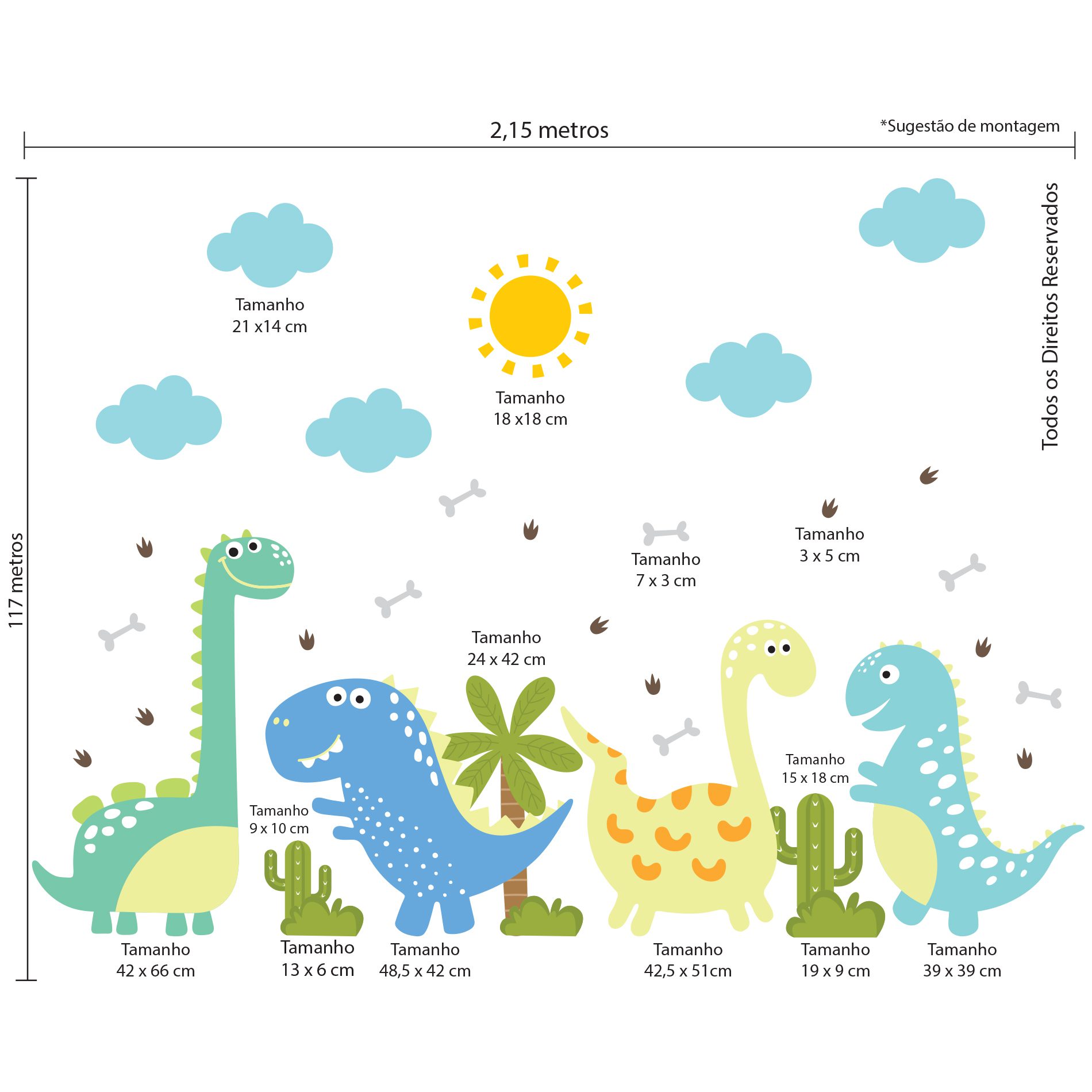 Adesivo de Parede Infantil