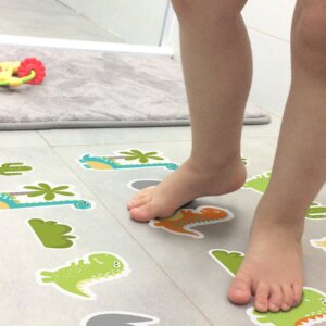 Adesivo Piso Banheiro Antiderrapante Dinossauro Baby 2