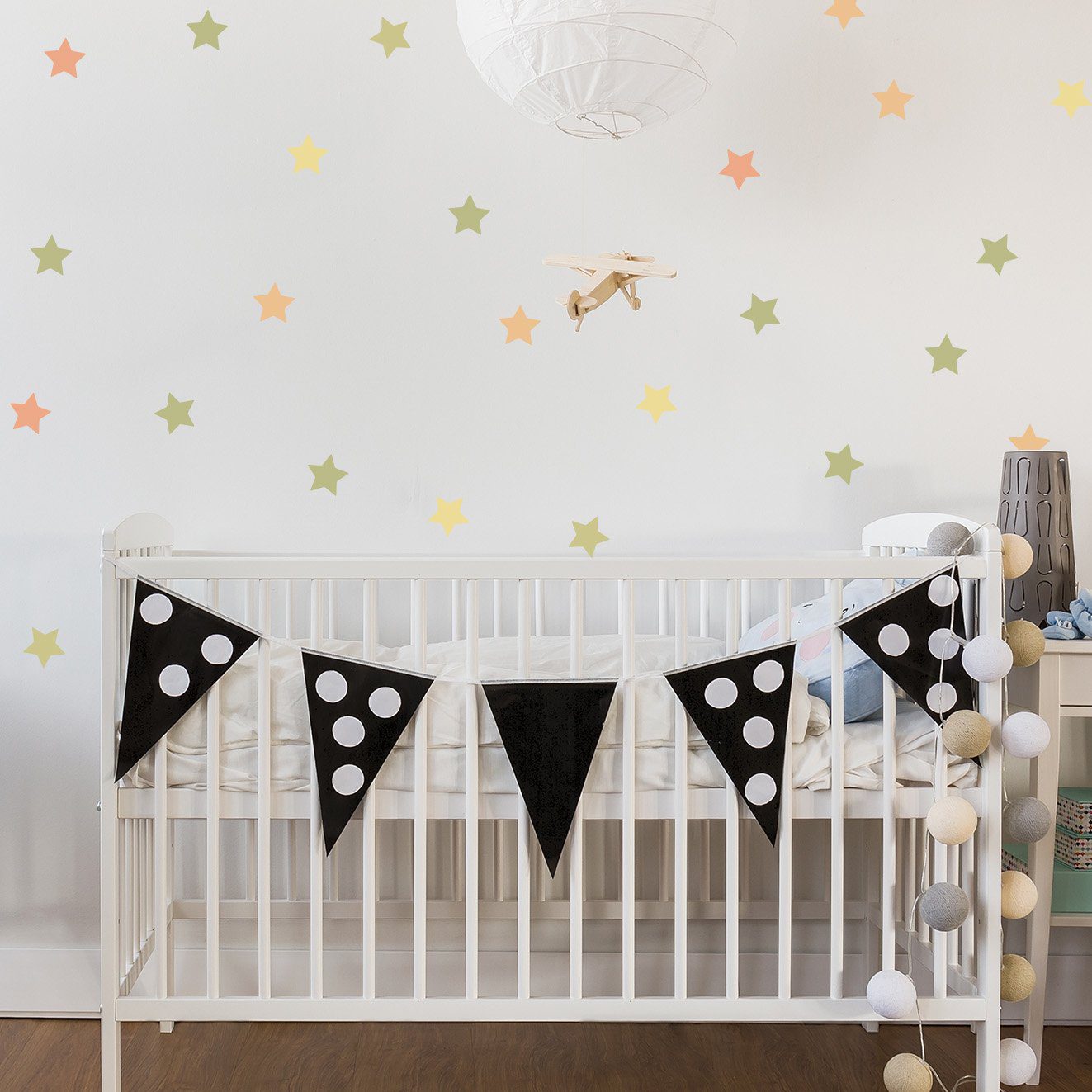 Adesivo de Parede Infantil Estrelas Verde