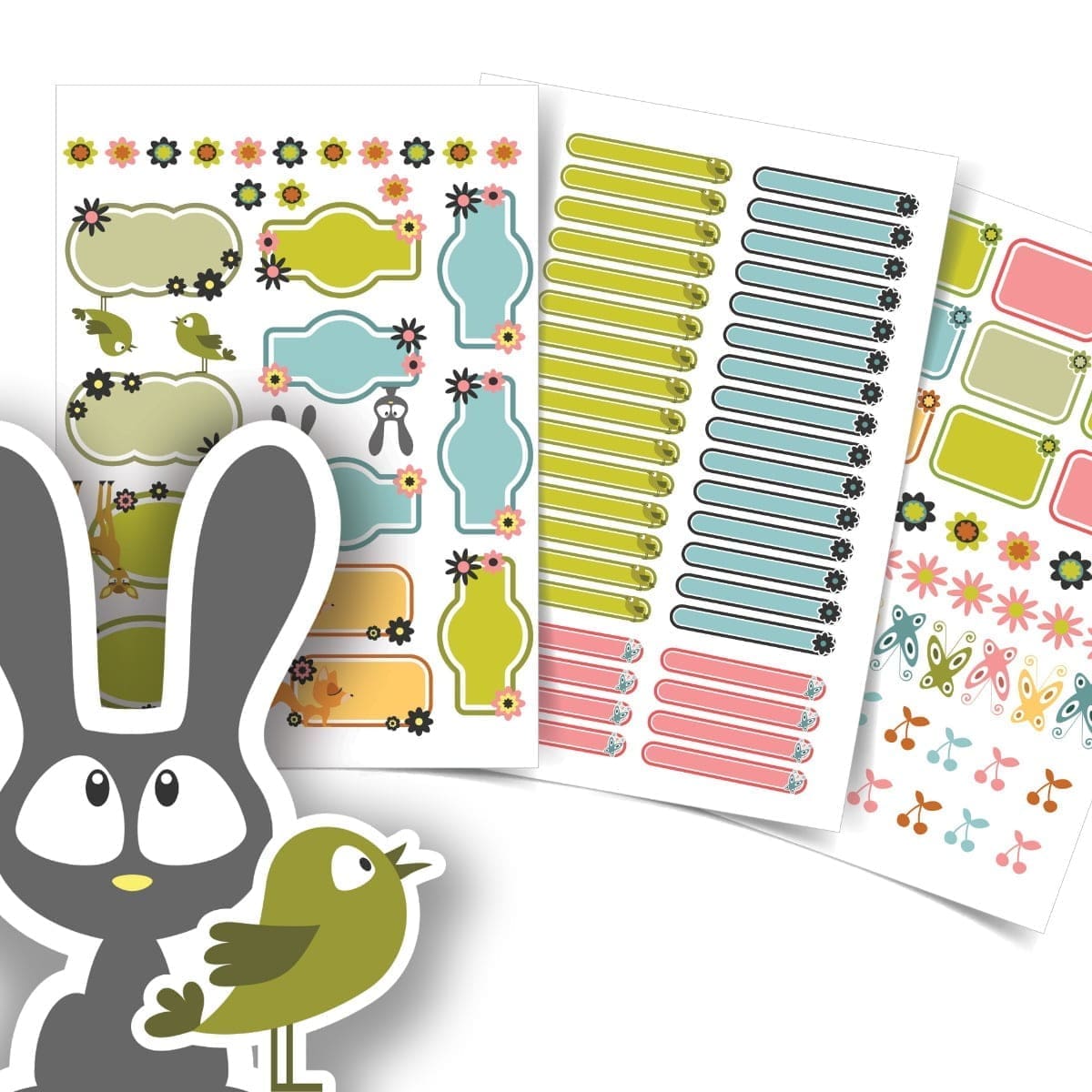 Etiquetas Escolares Personalizadas Animais Silvestres 112un