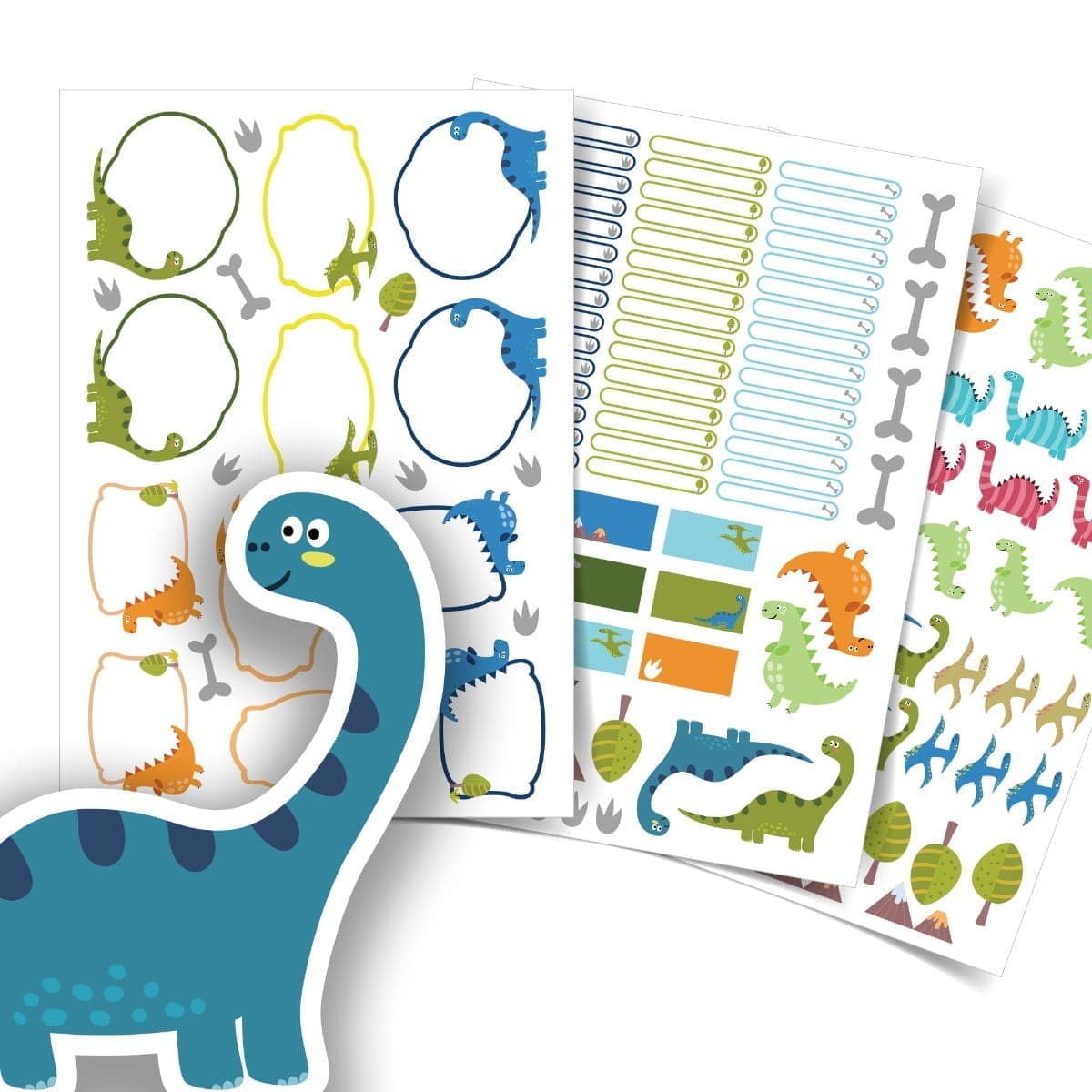 Etiquetas Escolares Personalizadas Dinossauros 126un