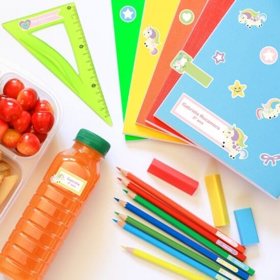 Etiquetas Escolares Unicornio Personalizadas 117un Etiquetas Escolares Unicornio Personalizadas 117un