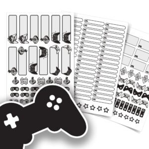 Etiquetas Personalizadas Escolares Video Game 164un