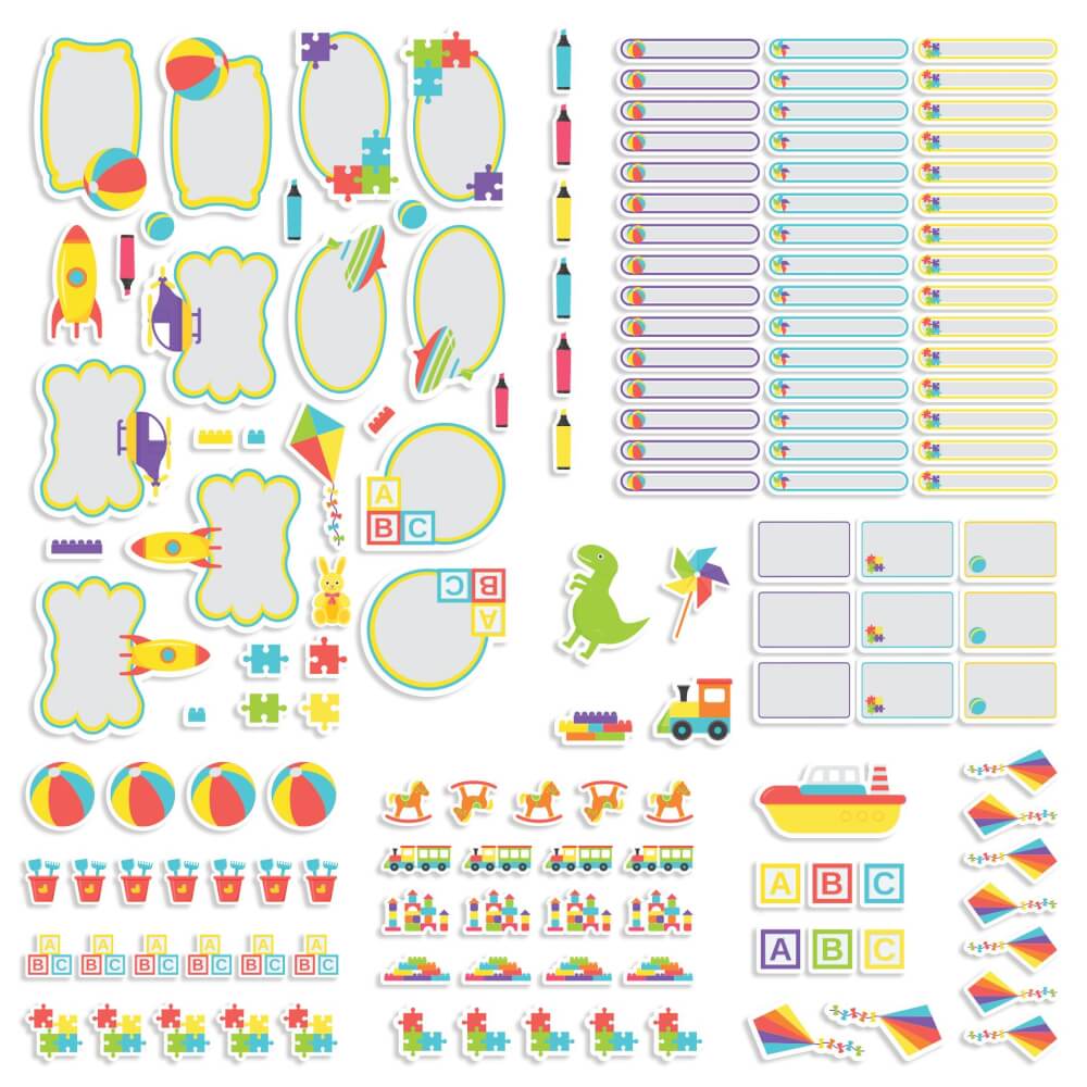 Etiquetas Escolares Personalizadas Brinquedos 152un
