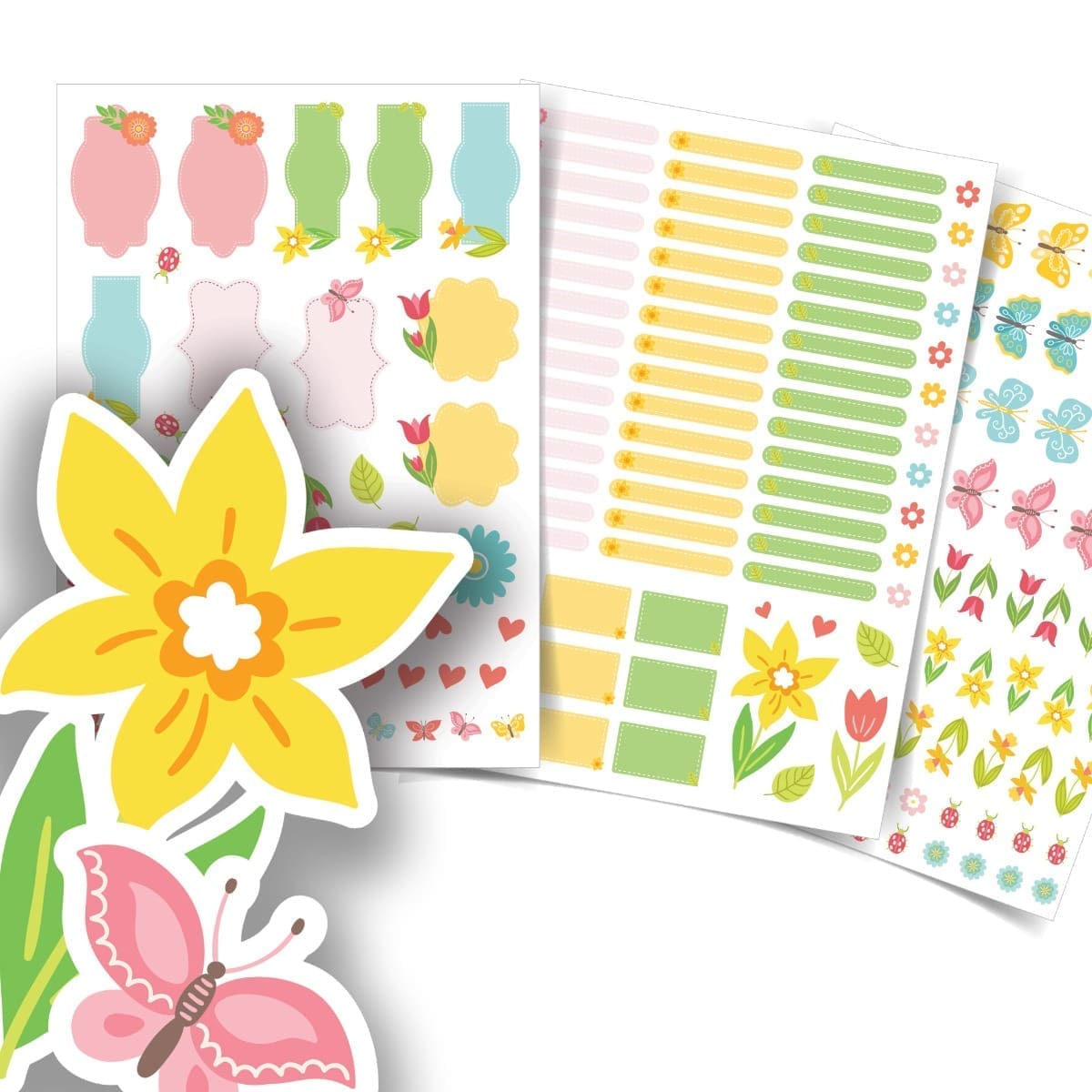 Etiquetas Escolares Personalizadas Jardim Floral 183un