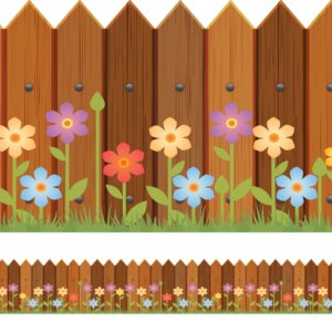 Faixa de Parede Adesiva Infantil Cerca Primavera