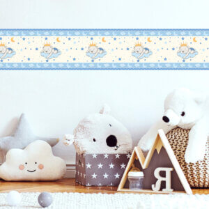 Faixa Decorativa Ursinho Príncipe Infantil 15cmx3m