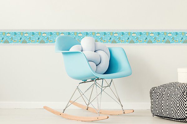 Faixa de Parede Infantil Circo para Quarto de Bebê
