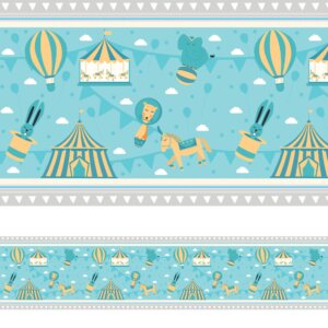 Faixa de Parede Infantil Circo para Quarto de Bebê