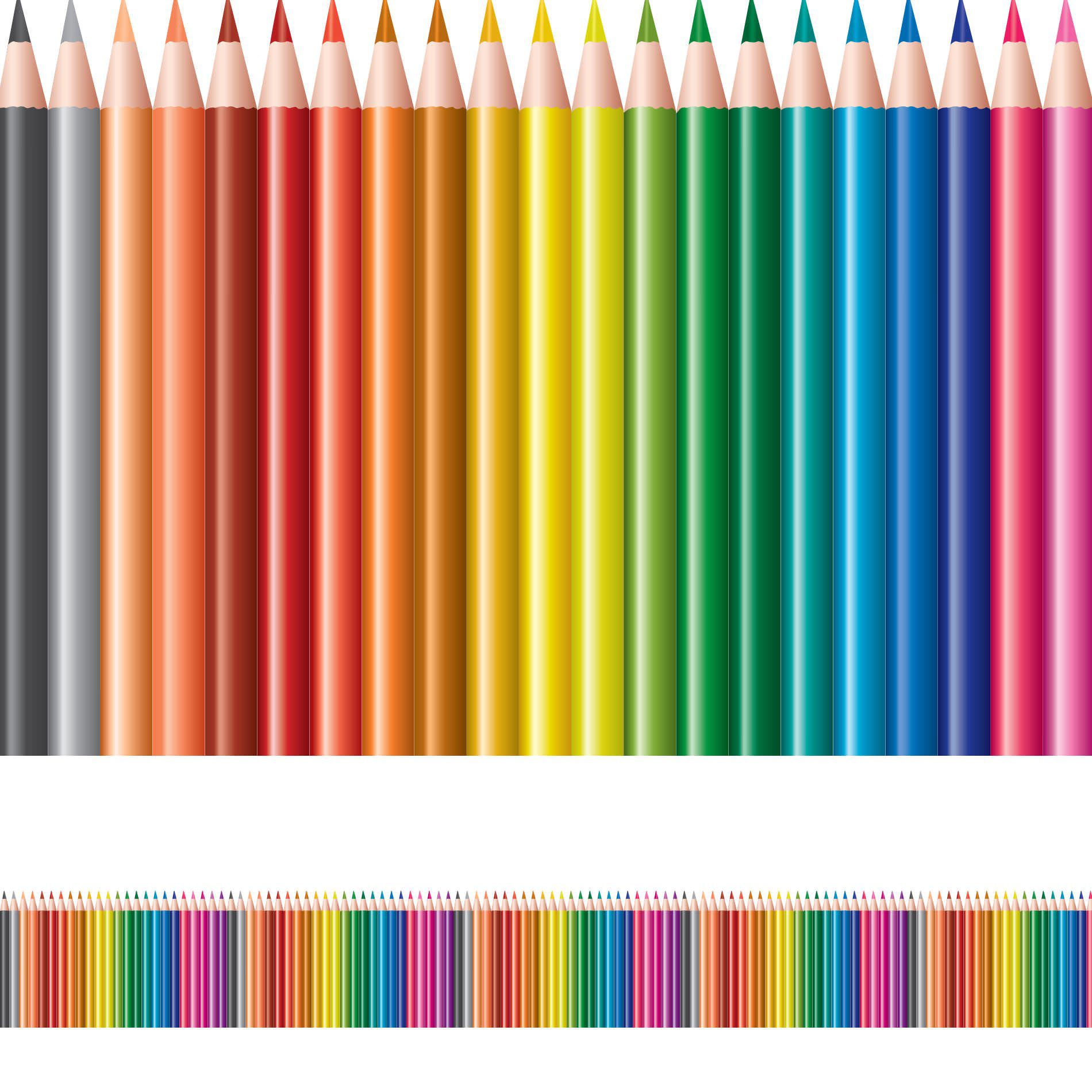 Faixa de Parede Infantil Lapis de Cor