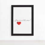 Quadro Família Moldura Preta 22x32cm