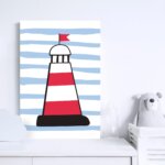 Placa Decorativa Farol Oceano 30x40cm