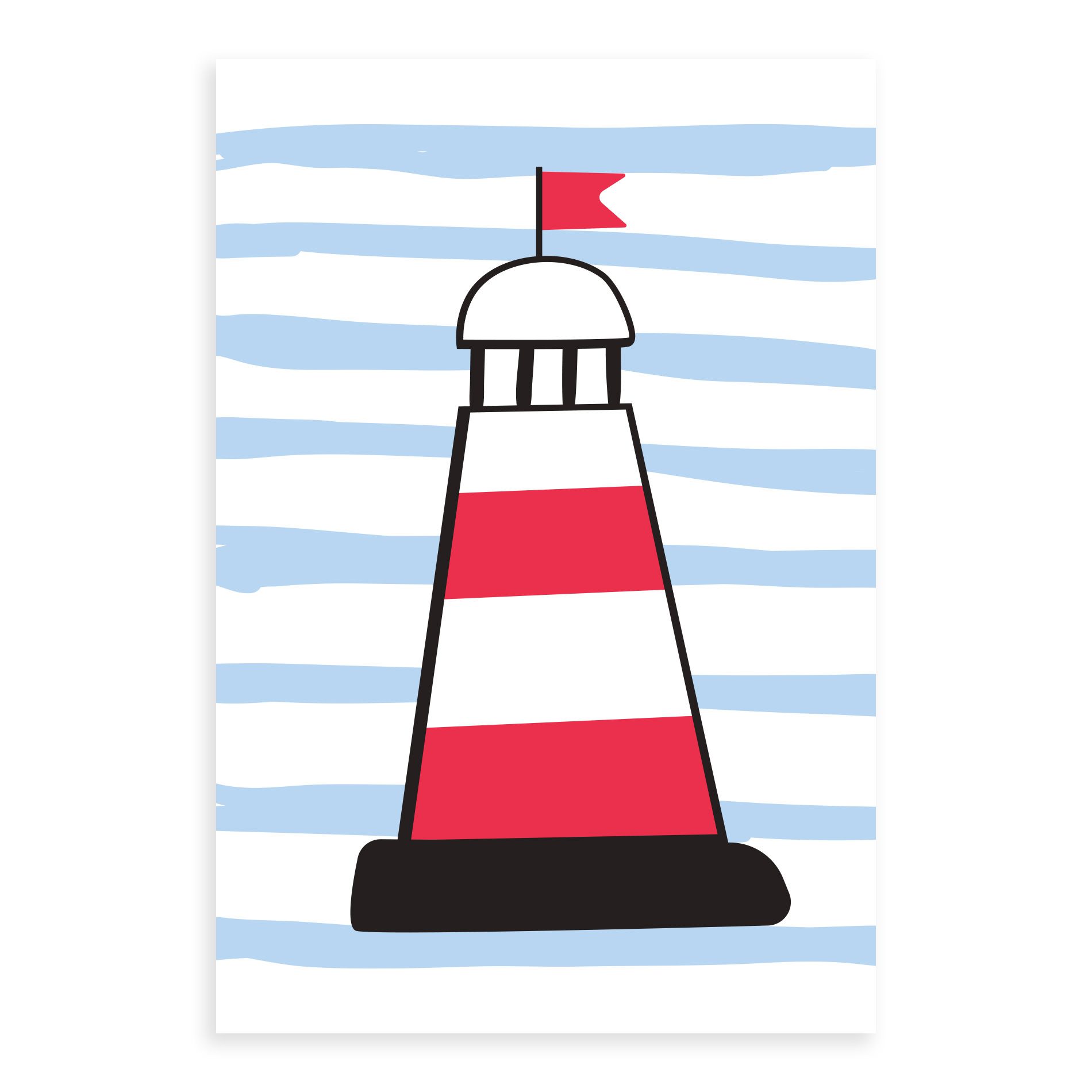 Placa Decorativa Farol Oceano 20x30cm,Placa Decorativa Farol Oceano 20x30cm