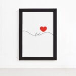 Quadro Fé Moldura Preta 22x32cm