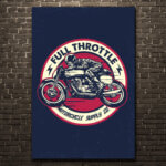 Placa Decorativa MDF Motos Vintage