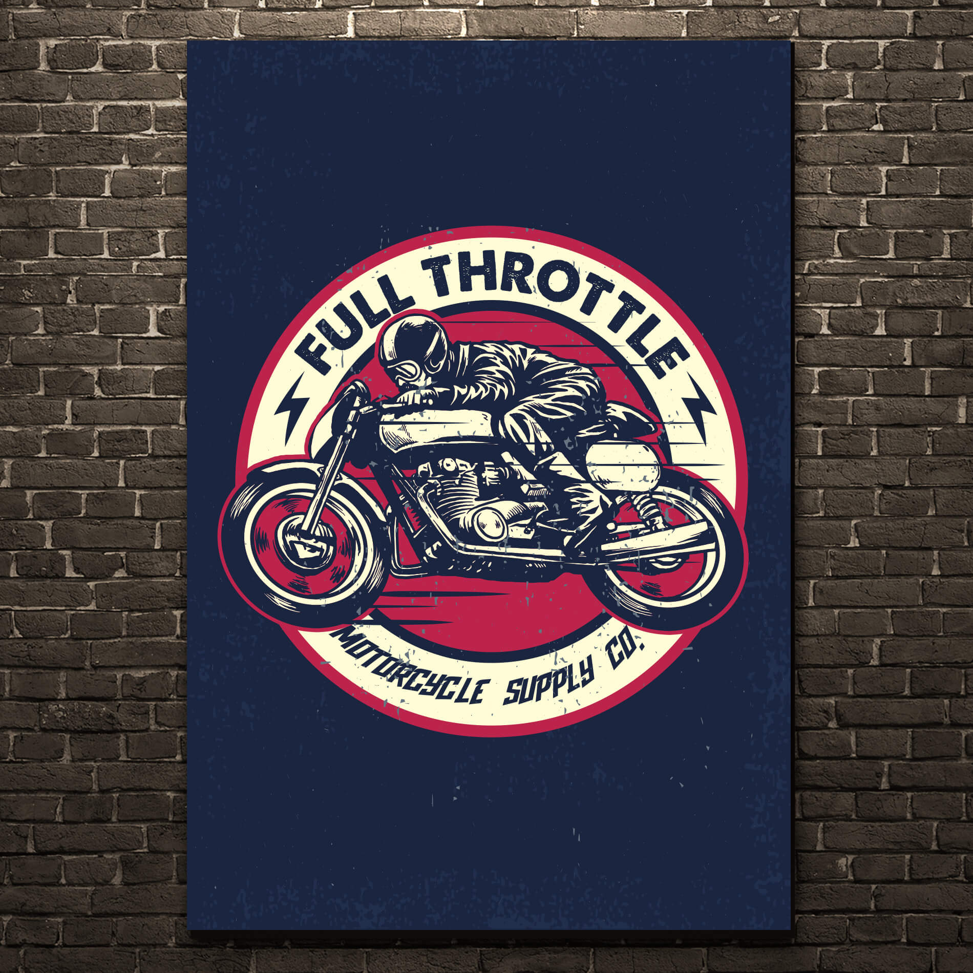 Placa Decorativa MDF Motos Vintage 30x40