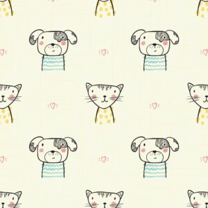 Papel de Parede Gatinhos e Cachorrinhos