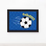 Quadro Futebol Kids Gol! Moldura Preta 22x32cm