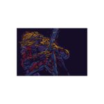 Placa Decorativa Música Guitarrista 01 20x30cm