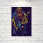Placa Decorativa Música Guitarrista 02 30x40cm