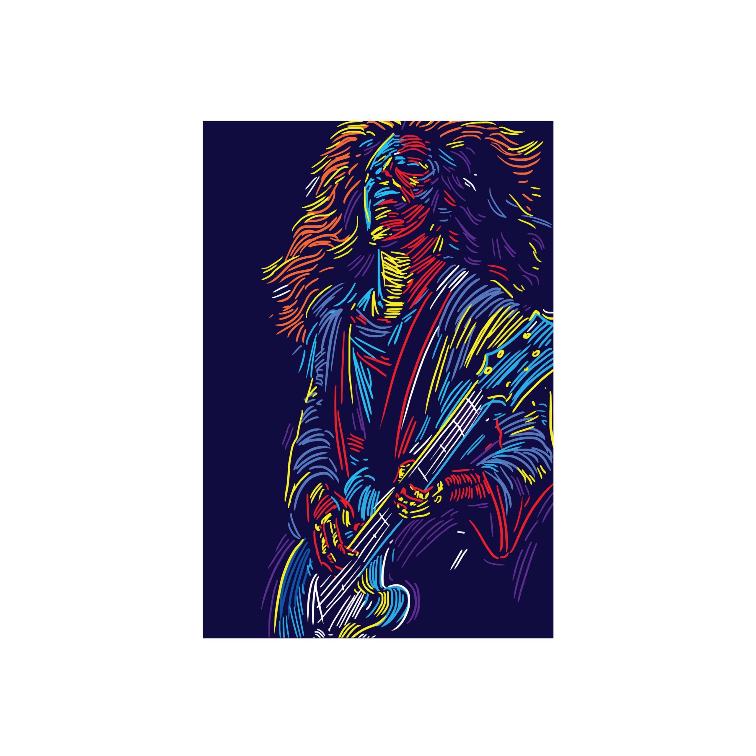 Placa Decorativa Música Guitarrista 03 20x30cm,Placa Decorativa Música Guitarrista 03 20x30cm