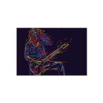 Placa Decorativa Música Guitarrista 04 20x30cm